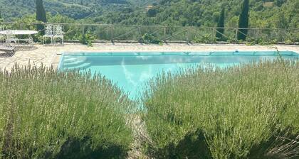 Tuscan modern historical cottage in the hills with own swimming pool