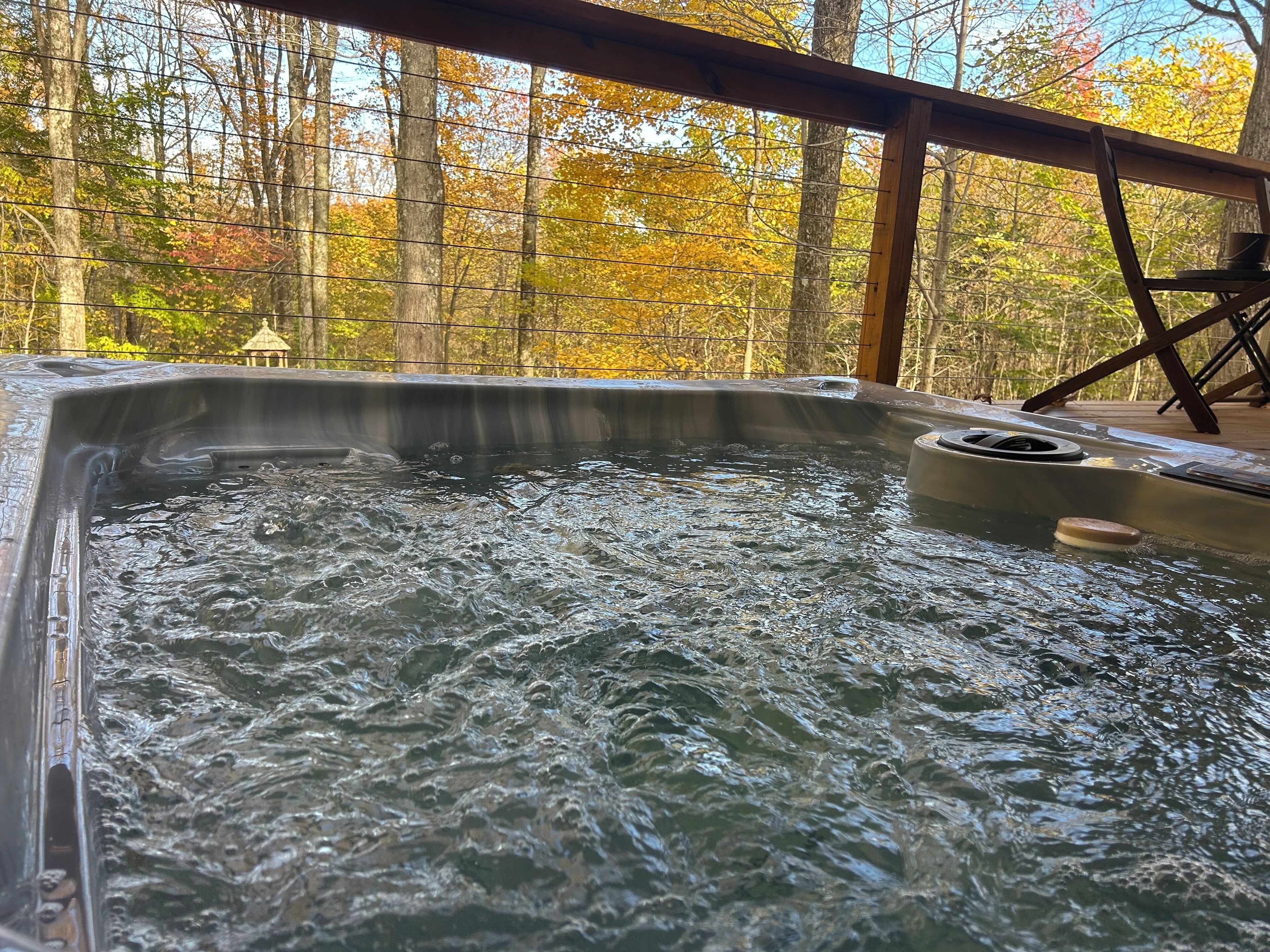 Bañera de hidromasaje al aire libre