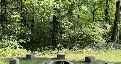 Exceptionally clean, woodsy surroundings, hot tub, close to Hocking Hills!