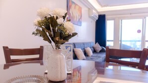 Panoramic Apartment, 2 Bedrooms, Sea View | Living area - Gleem Luxury Apartments  (Alexandria)