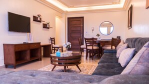 Panoramic Apartment, 2 Bedrooms, Sea View | Living area - Gleem Luxury Apartments  (Alexandria)