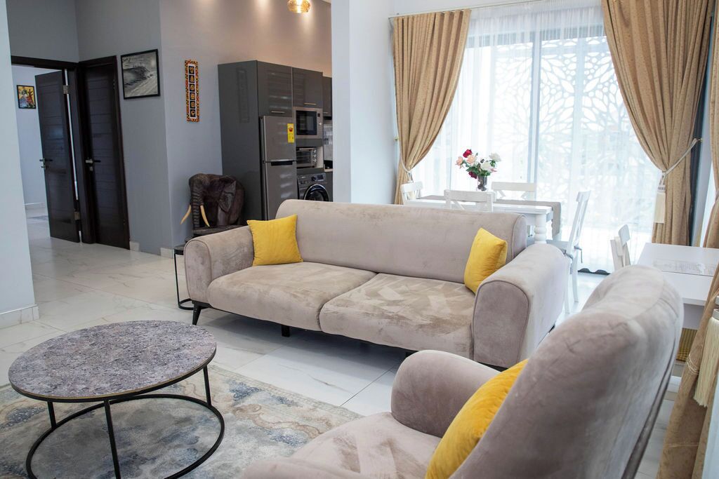Standard Double Room | Living area | 55-inch Smart TV with satellite channels