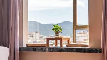 Vue depuis lâhĂ©bergement