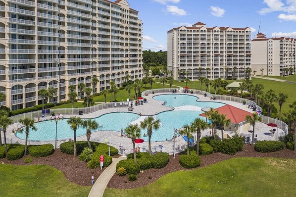 Pool - Luxury on Greens w/ Pool, Nearby Golf, Barefoot (North Myrtle Beach)