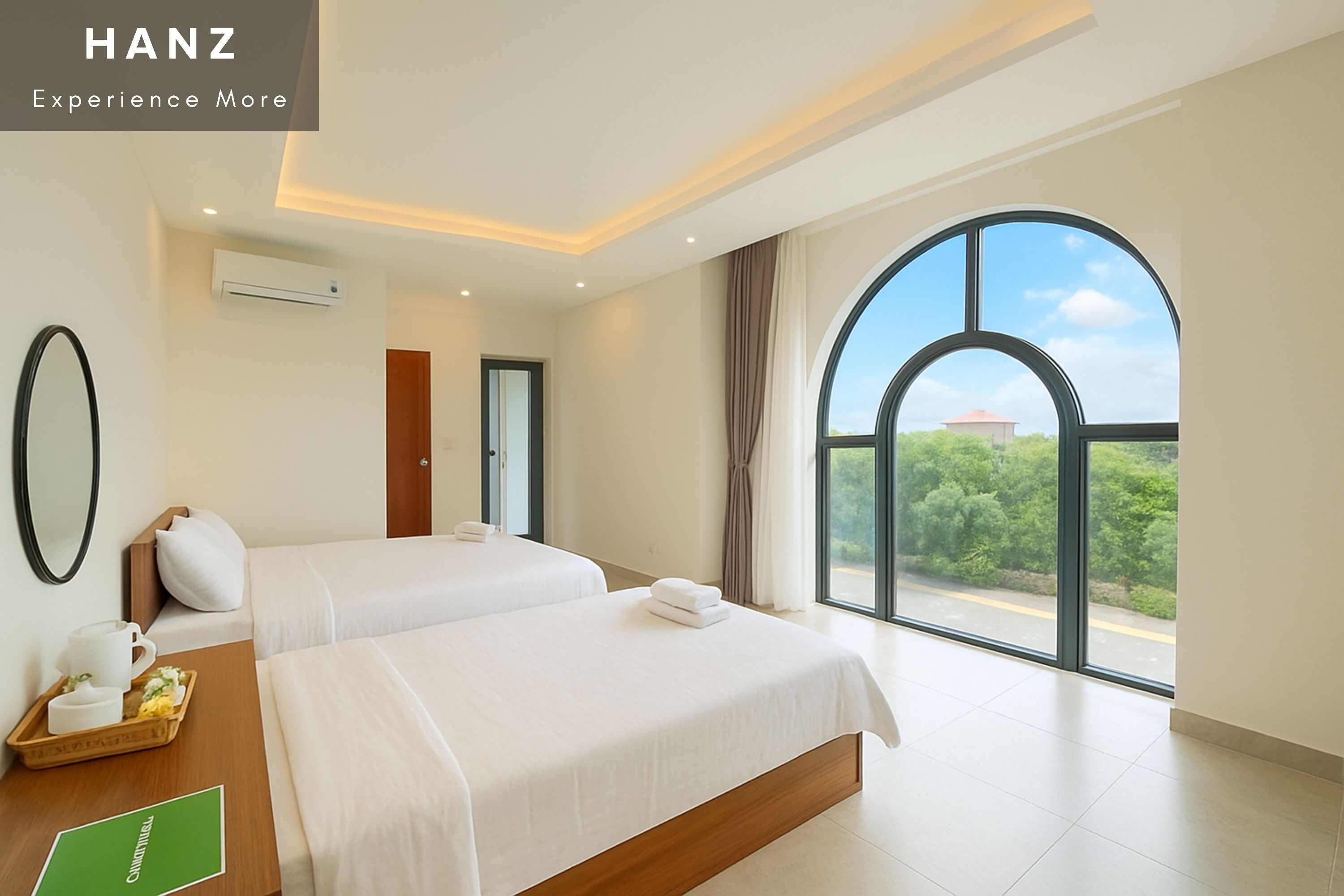 패밀리룸 | 이집트산 면 시트, 고급 침구, 메모리폼 침대, 미니바