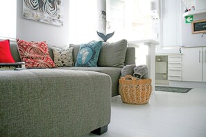 Ferienhaus, 2 Schlafzimmer, barrierefrei, Terrasse | Wohnbereich