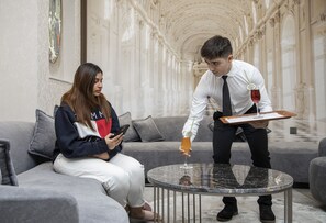 Sala de estar en el lobby