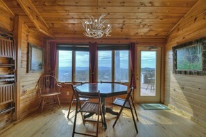 Interior - Lazy Bear Outlook is pet friendly and has an Incredible mountain view, hot tub, firepit and huge outdoor deck. Super private!! WiFi (Ellijay)