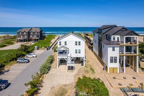 Exterior - Oceanfront 8BR Estate | Pool, Spa & Elevator (NAGS HEAD)
