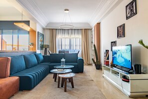 Living area - Magnificent Apartment (Marrakech)