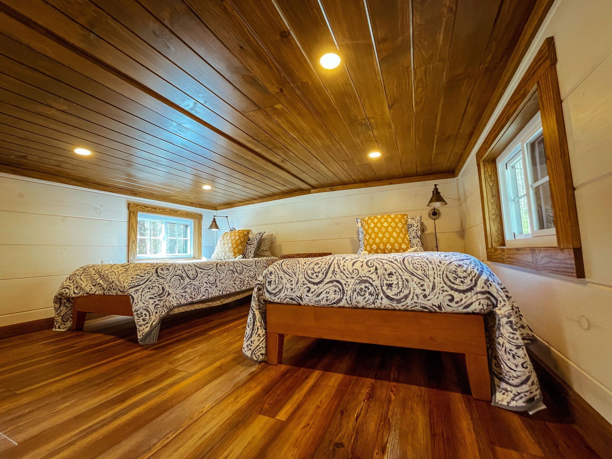 Dense foliage, rolling currents of Newberry Creek the perfect place to relax.