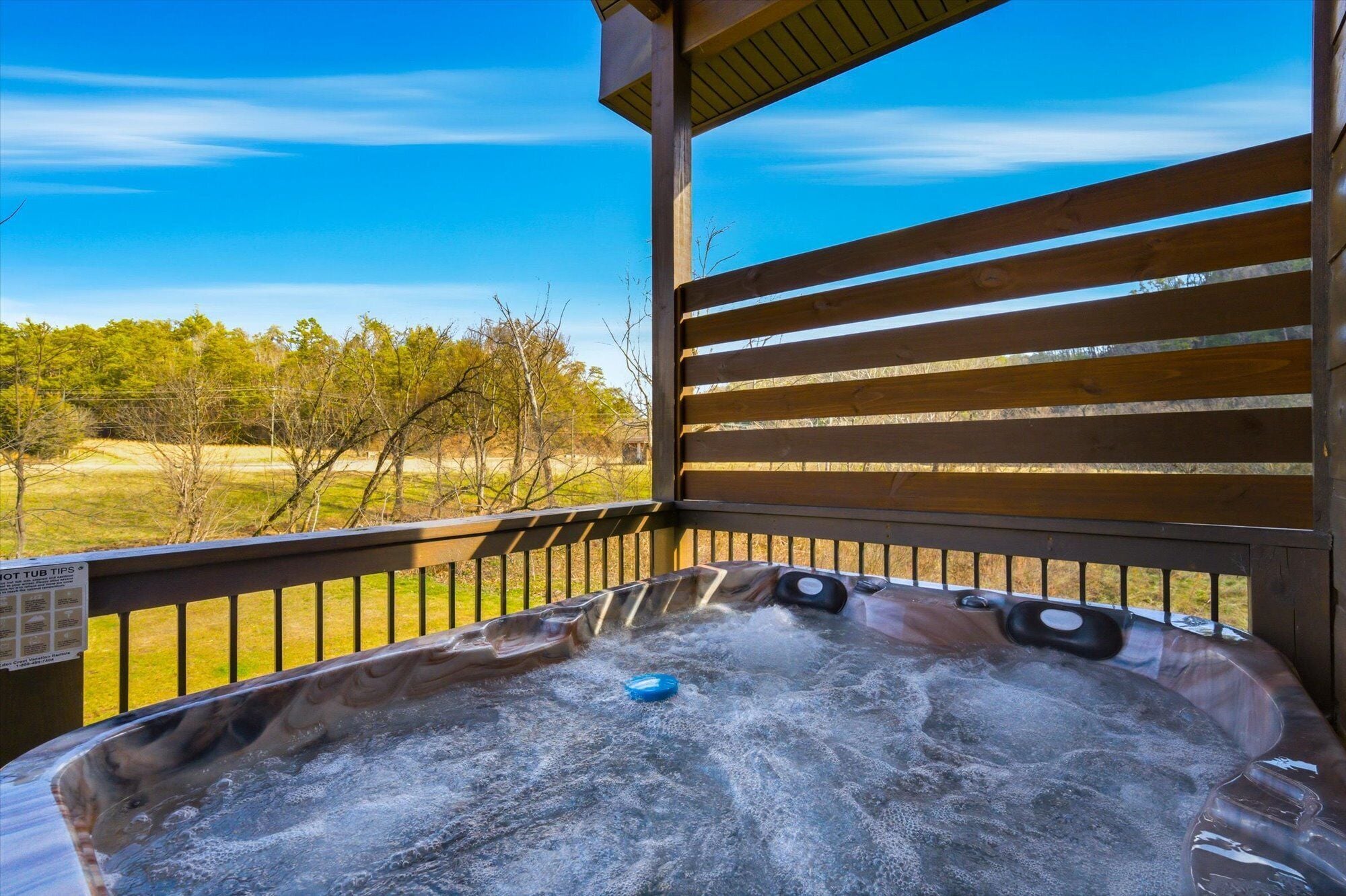 Cabin, Multiple Beds, Hot Tub | Outdoor spa tub