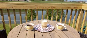 4 Bed, 2.5 Bath, 3 KING BEDS on a Private Lake with Dock!  Family Friendly