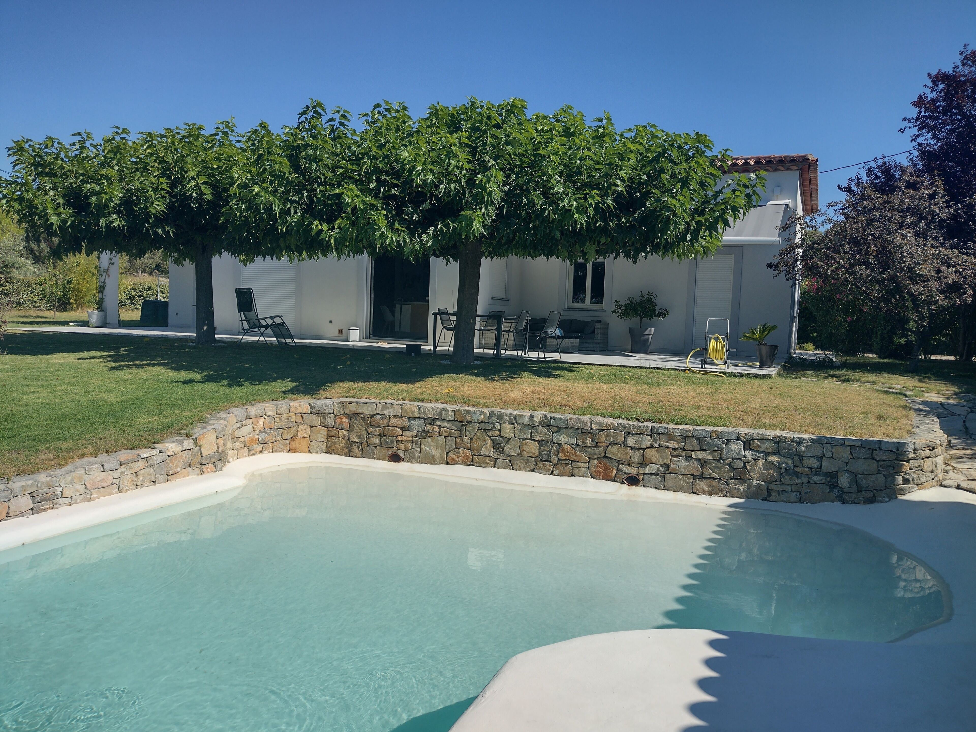 Piscine extérieure, piscine chauffée