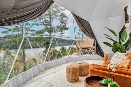 Luxury Glamping Dome 1, Lake and Forest View | View from room
