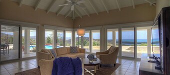 Exquisite house overlooking Caribbean ocean, 7.7 gated acres.