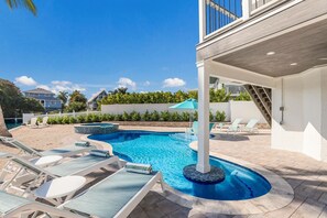 A heated pool