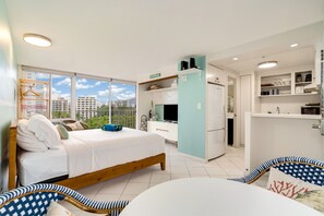 Desk, iron/ironing board, free WiFi, bed sheets