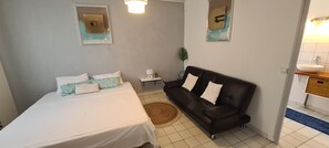 1 chambre, fer et planche à repasser, Wi-Fi gratuit, draps fournis