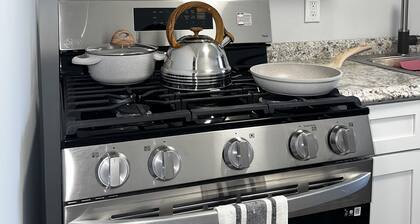 2 bedroom with work space and high speed internet.