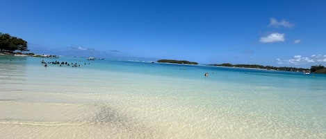 Sun loungers, beach towels