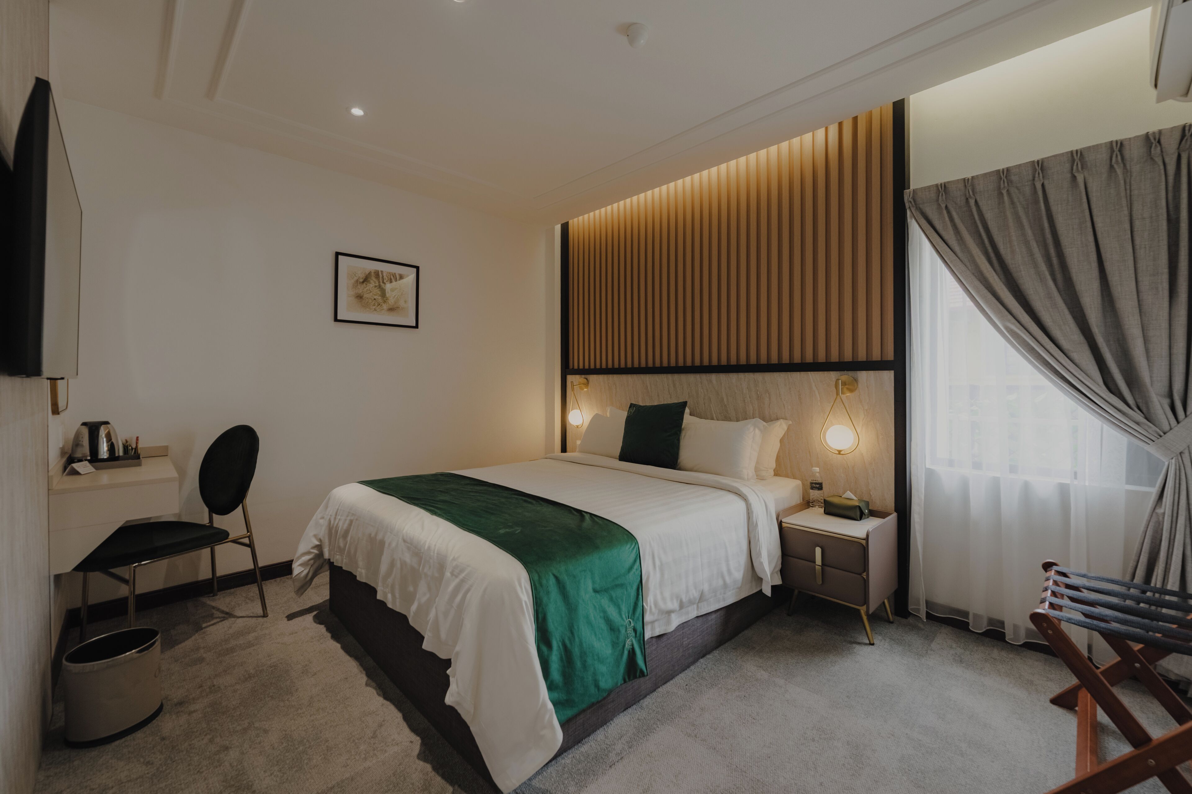 Classic Double Room | Premium bedding, blackout drapes, iron/ironing board, free WiFi