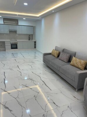 Living area - Guest friendly 2BR in gueliz (Marrakech)