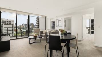 Family Apartment | Living area | 100-cm Smart TV with digital channels, TV