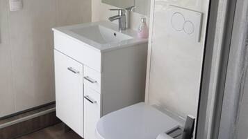 Dusche, Handtücher, Seife