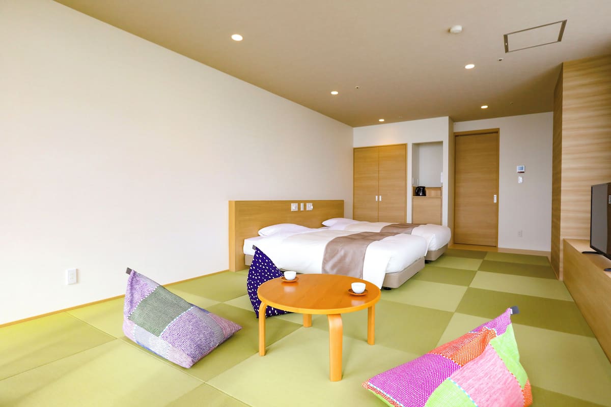 Superior Japanese-Style Beds Room holds 5 people(Sea Side) - Shower Only - Non-Smoking | In-room safe, blackout curtains, free WiFi, bed sheets