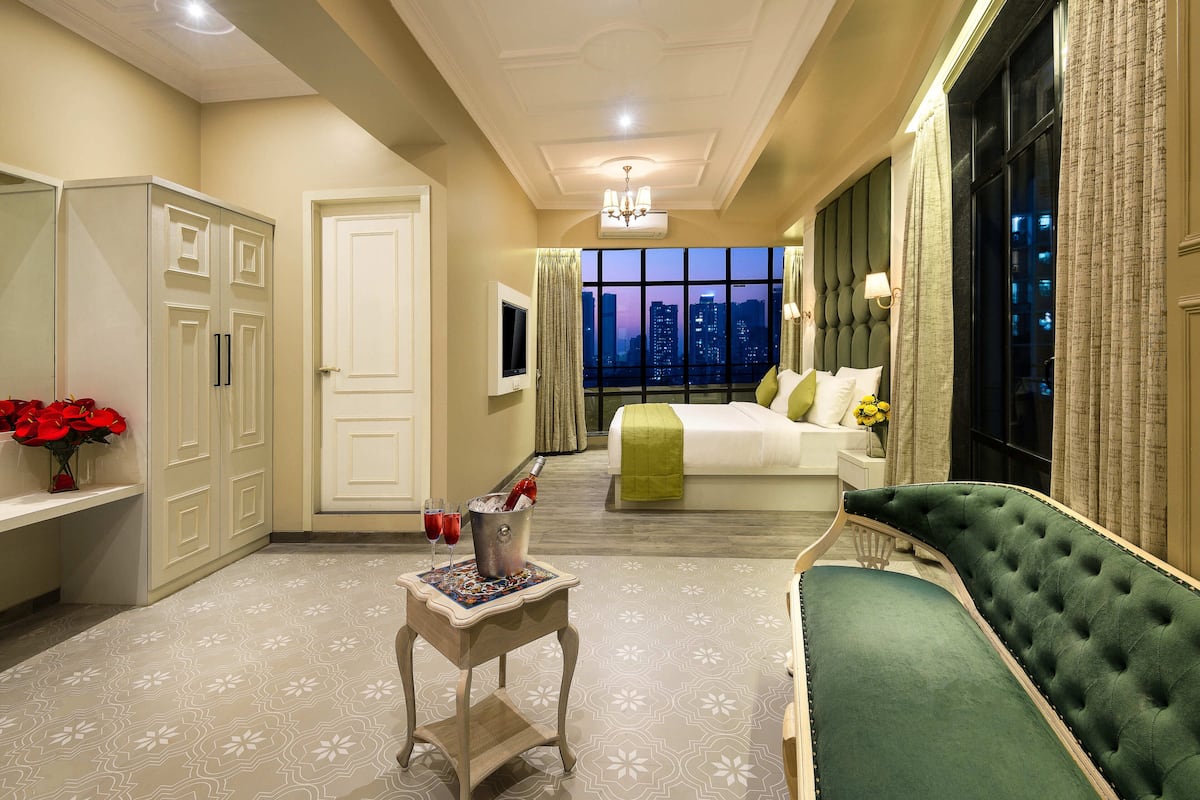 Premium Oda (2 way Airport Transfers & Cocktail) | Ses yalıtımı, ücretsiz kablosuz İnternet