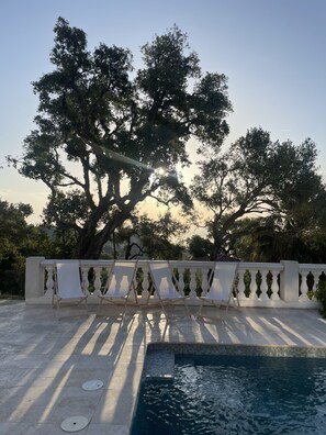 A heated pool