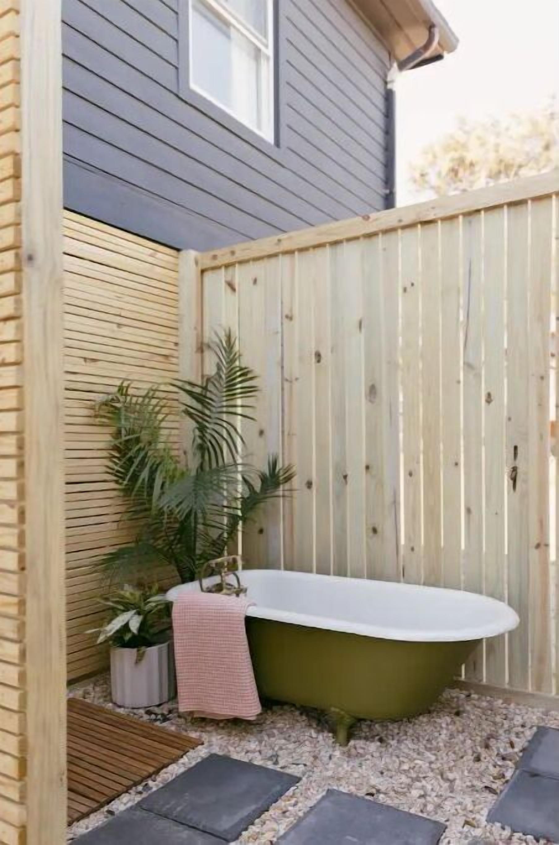 The Haven ✨ Featured on Magnolia Network ✨ Outdoor Bathtub • Designer Finishes