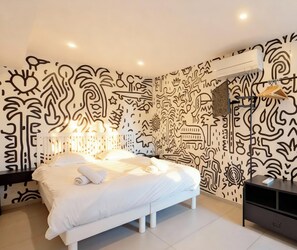 Deluxe-lejlighed - 1 soveværelse (DOWNTOWN) | Egyptiske bomuldslagner, premium-sengetøj, dundyner