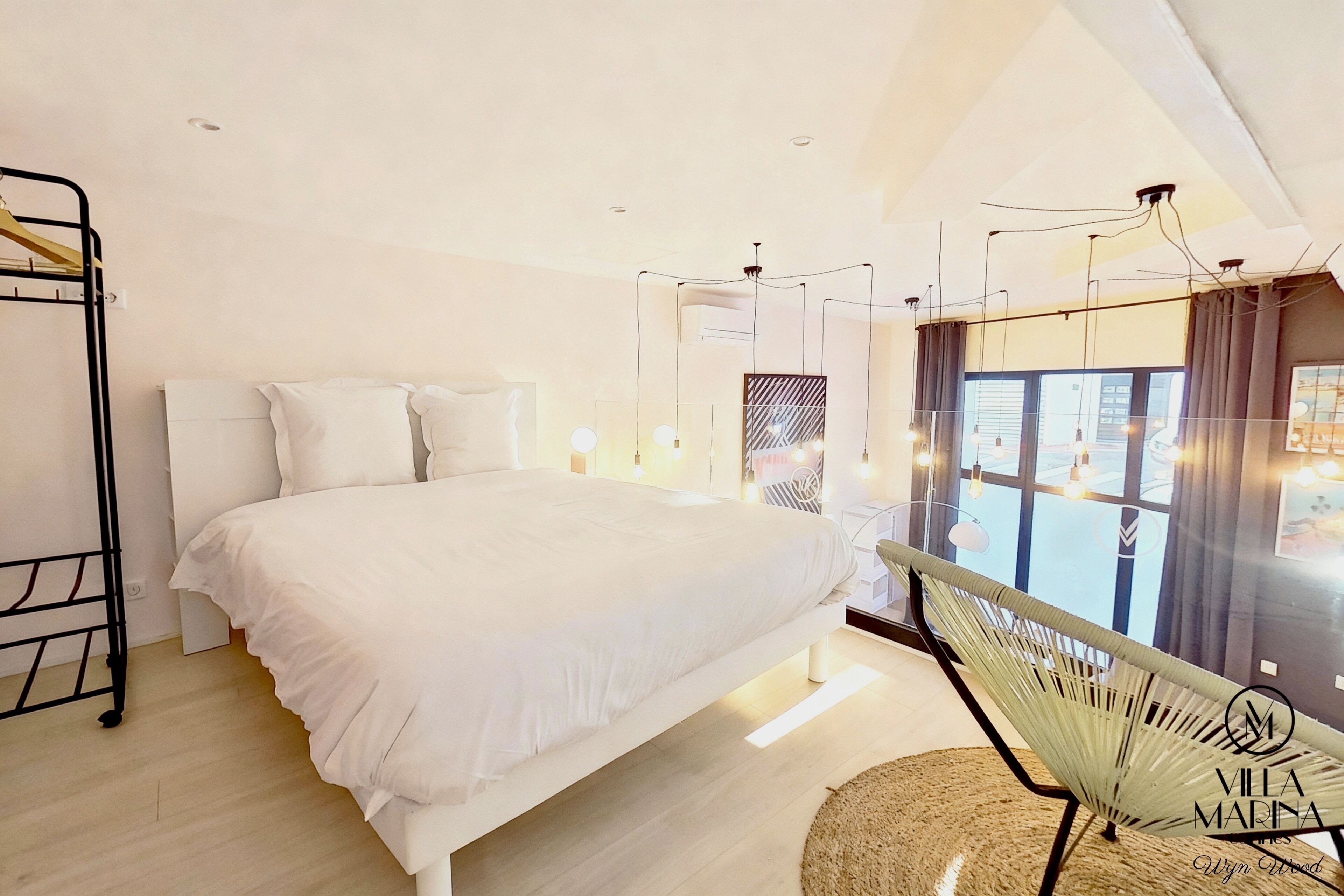 Căn hộ Deluxe, 3 phòng ngủ (WYNWOOD LOFT) | Bộ trải giường bằng vải cotton Ai Cập, bộ đồ giường cao cấp 