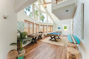Game room - Spacious 5BD Retreat • Heated Pool + Sauna • 2 Blocks to Beach • Game Room (Port St. Joe)