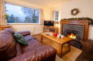 TV, fireplace - Thrang Close, Chapel Stile (Chapel Stile)