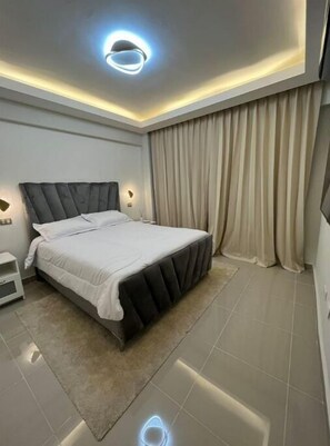 1 غرفة نوم وملاءات أسرّة