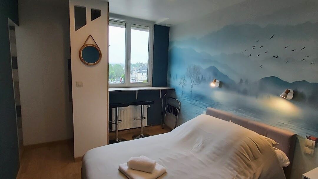 Premium bedding, pillow-top beds, desk, soundproofing