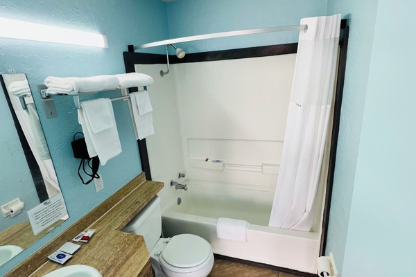 Single Room, 1 Queen Bed | Bathroom | Free toiletries, towels