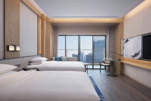 Premier Room, 2 Double Beds | Down comforters, minibar, in-room safe, desk - Courtyard by Marriott Foshan (Foshan)
