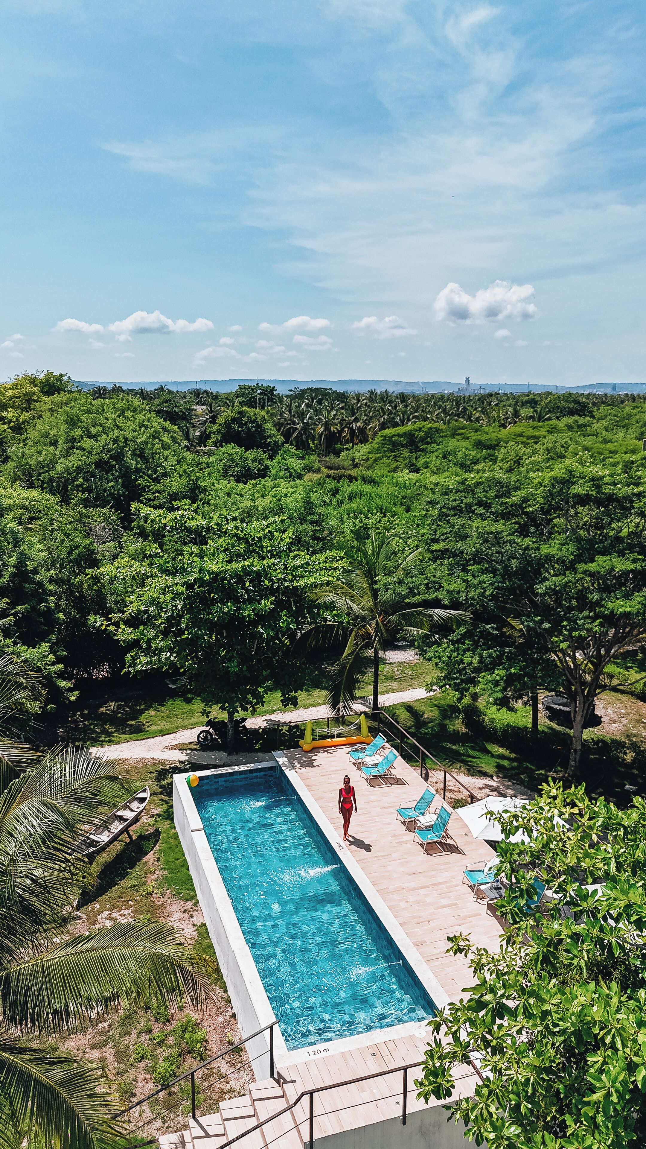 Outdoor pool, open 9:00 AM to 6:00 PM, pool umbrellas, pool loungers