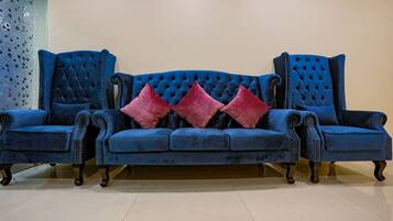 Sala de estar en el lobby