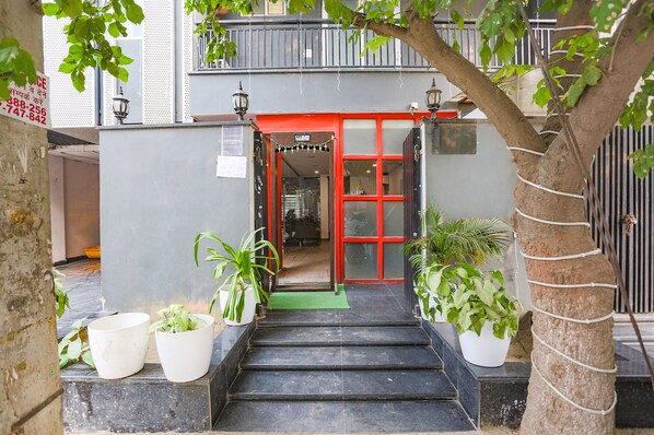 Majoituspaikan julkisivu