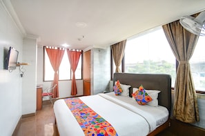 Deluxe Room | Egyptian cotton sheets, premium bedding, in-room safe, desk - FabHotel Raj Darbar (Barasat)