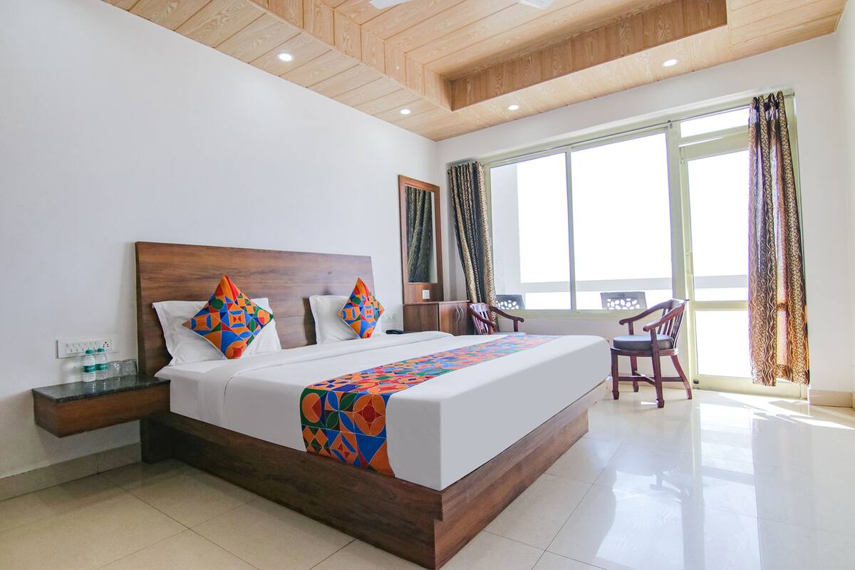 Lakens van Egyptisch katoen, luxe beddengoed, een kluis op de kamer