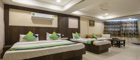 Premium Double Room, Non Smoking | In-room safe, desk, free rollaway beds, bed sheets