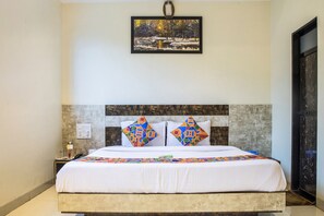 Egyptian cotton sheets, premium bedding, in-room safe, soundproofing - FabHotel Embassy Grand (Mumbai)