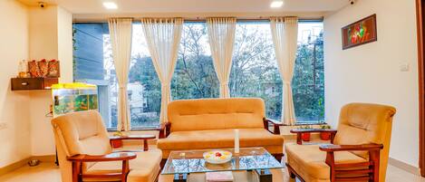 Sitteområde i lobbyen