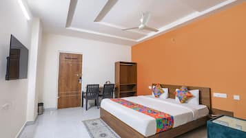 Phòng Deluxe | Bộ trải giường bằng vải cotton Ai Cập, bộ đồ giường cao cấp